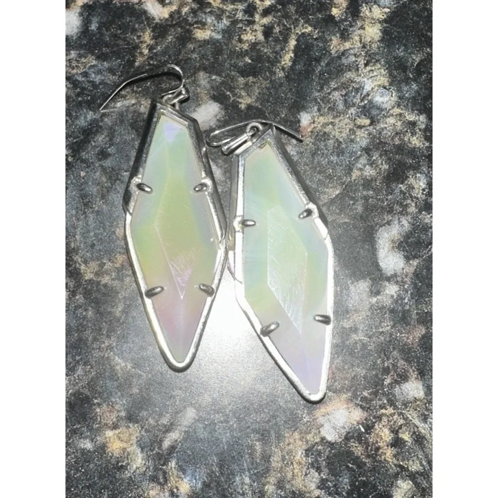 Kendra Scott‎ Bexley Drop Earrings Iridescent White
